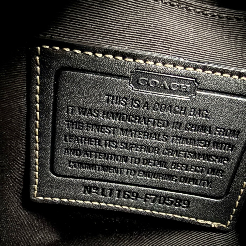 Coach Heritage Stripe Flight Shoulder Bag - Picture 3 of 10
